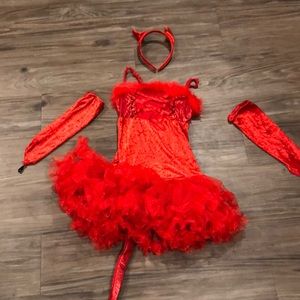 Red devil kids Halloween costume